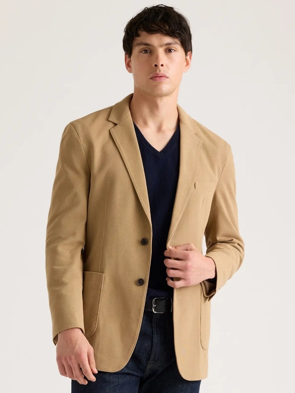 Quince Cotton Pique Knit Blazer In Baywood Size Mens XL
